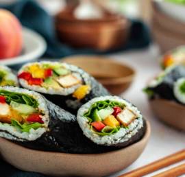 sushi, sushi rolls, wegańskie sushi
